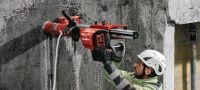 DD 150-U-22-accu-diamantboor Accu-diamantboormachine voor handmatig boren of statiefgebaseerd boren vanaf 52-162 mm (2 - 6-3/8) in beton of tot 252 mm (10) in metselwerk (Nuron-accu) Toepassingen 2