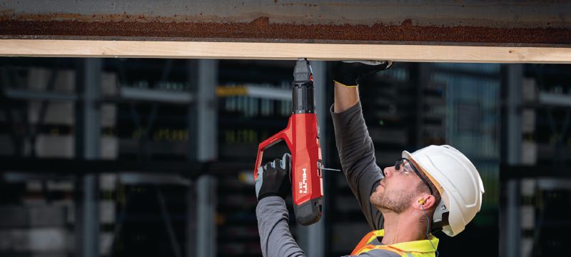 DX 6 kruitschiethamer Volautomatische kruitschiethamer: wand- en bekistingsset Toepassingen 1