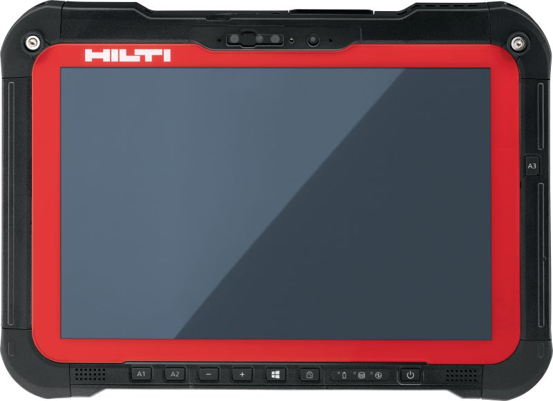 PLC 600 lay-outtablet Lay-outtablet met een 10 scherm, voor het uitzetten van maatvoering via BIM-to-field met de geavanceerde total stations van Hilti