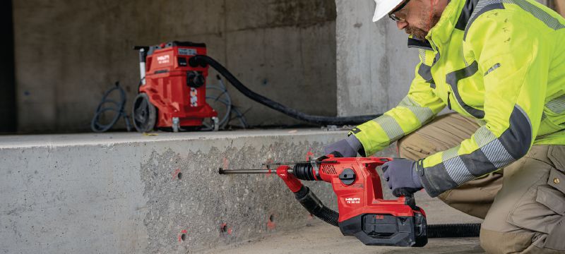 TE 30-22 accu-boorhamer Krachtige SDS Plus (TE-C) boorhamer op accu met Active Torque Control (ATC) en Actieve Vibratie Reductie (AVR) voor boren en beitelen in beton (Nuron accuplatform) Toepassingen 1