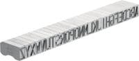 X-MC S 8/12 markeringsstempels voor staal Brede letters en cijfers met scherpe rand, voor het stempelen van identificatiemarkeringen in metaal