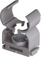 X-FC MX Multi-clip Verstelbare buisklem, geoptimaliseerd voor bevestigen met nagels op strip en compatibel met een breed scala aan bevestigingsmethoden, basismaterialen en buisdiameters