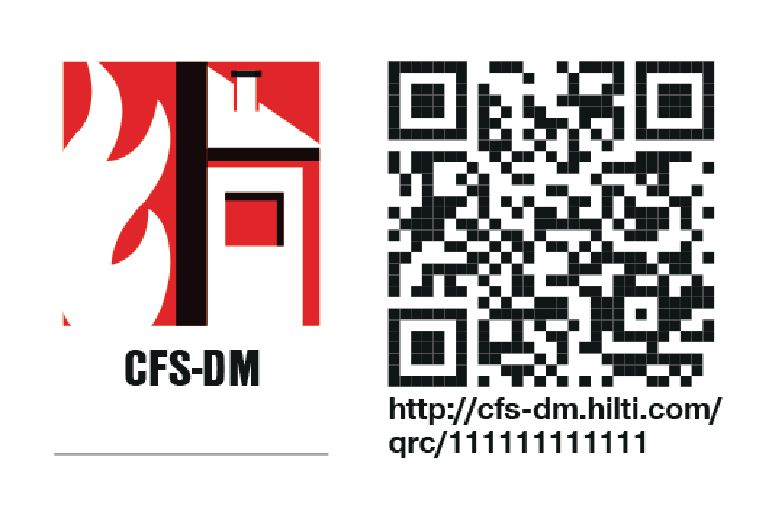 Identification sticker QR (500) klein 