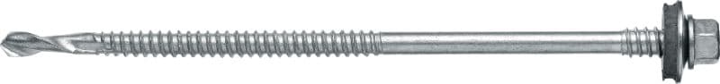 S-CD 55 GS sandwichpaneelschroeven Sandwichpaneelschroef (A2 roestvrij staal) met 16 mm ring en steundraad voor dikke stalen basisconstructies (tot 15 mm)