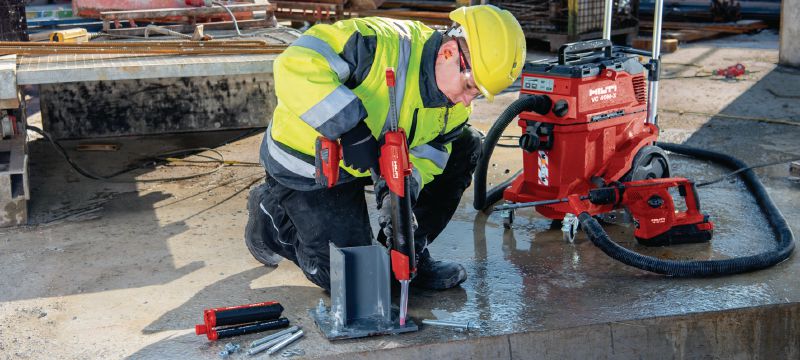 HIT-RE 500 V4 epoxyanker Ultieme injecteerbare epoxymortel met goedkeuringen voor wapeningverbindingen en ankers voor zware toepassingen Toepassingen 1