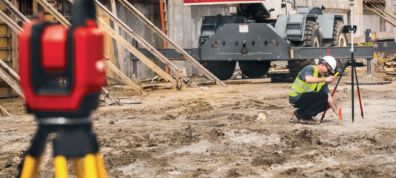PLT 300 Digitaal layoutgereedschap Geautomatiseerde lay-outtool om het uitzetten van banen te versnellen met behulp van digitale methoden en BIM Toepassingen 1