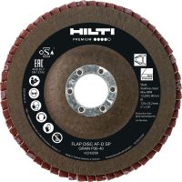 AF-D FT SP lamellenschijf Premium platte lamellenschijven met fibersteunschijf voor grof tot fijn slijpen van rvs, staal en andere metalen