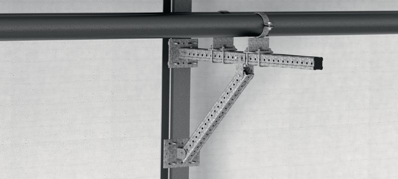 MIC MAH verbinder Thermisch verzinkte meerhoekverbinder voor het onder een hoek bevestigen van MI-balken aan staalbalken Toepassingen 1