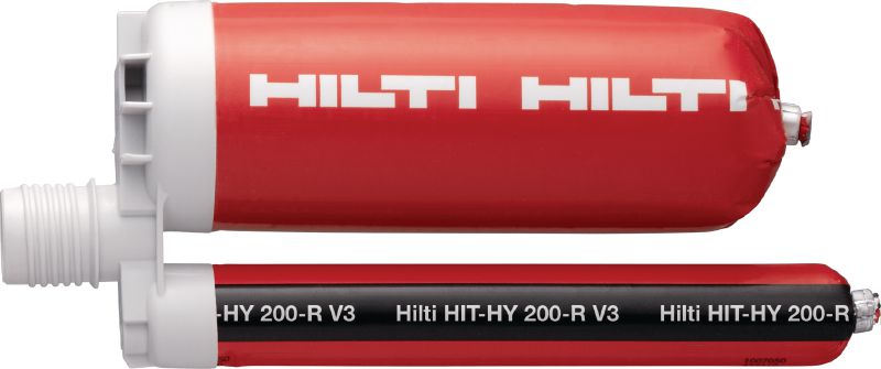 HIT-HY 200-R V3 chemisch anker Ultieme injecteerbare hybride mortel met goedkeuringen voor achteraf geplaatste wapeningsverbindingen en verankering van structurele grondplaten