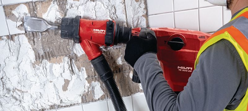 TE 500-22 SDS-Max accu-hakhamer SDS Max (TE-Y) hakhamer op accu voor hakken in beton of metselwerk, met Active Vibration Reduction (Nuron-accuplatform) Toepassingen 1