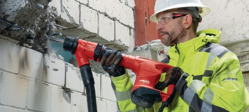 TE 500 SDS Max sloophamer Robuuste SDS Max (TE-Y) sloophamer voor lichte hakwerkzaamheden van beton en metselwerk Toepassingen 1