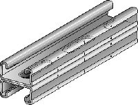 MQ-21 D-F-rail Thermisch verzinkte (HDG), dubbele MQ-rail voor middelzware toepassingen