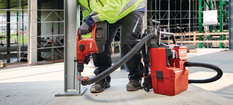 VC 10M-22 accu stofzuiger Stofzuiger op accu voor nat en droog gebruik met hoge zuigkracht voor de afzuiging op machines en bijvoorbeeld holle boren - M-klasse (Nuron accuplatform) Toepassingen 1