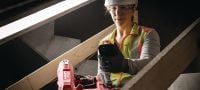 BX 4-IF-22-accu-schiethamer(IF-editie) Accuschiethamer met Nuron-accu voor het bevestigen van gipsplaatrail en andere materialen op beton, staal en metselwerk Toepassingen 4