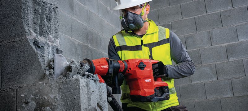 TE 500-22 hakhamer op accu SDS Max (TE-Y) hakhamer op accu voor hakken in beton of metselwerk, met Active Vibration Reduction (Nuron-accuplatform) Toepassingen 1