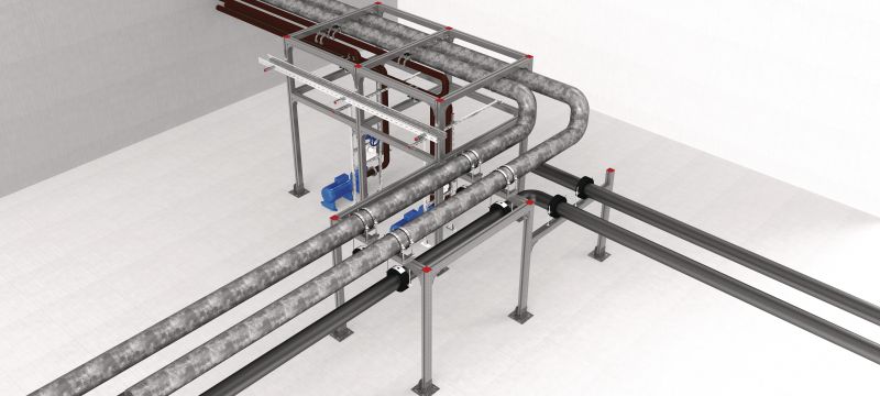 MT-90H OC-naadloos kokerprofiel Stalen kokersectie met montagesleuf voor zwaar gebruik, voor het bouwen van stalen frames en modulaire steunen in matig corrosieve omgevingen Toepassingen 1