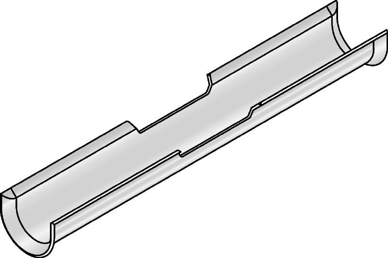 ME-LW Lange kabelgoot Lange kabelgoot voor het bevestigen van drukgevoelige kabels en leidingen