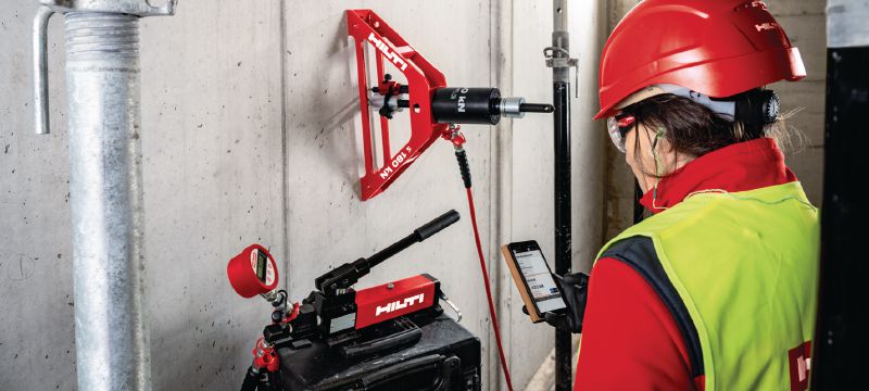 Ankertestservices op locatie Weerstandstests en proefbelastingstests op locatie voor achteraf geïnstalleerde ankers en wapening Toepassingen 1