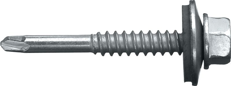 S-MD 51 LZ zelfborende metalen schroeven Zelfborende schroef (verzinkt koolstofstaal) met 16 mm sluitring voor dunne tot middeldikke metaal-op-metaal sluitingen (tot 2,75 mm)