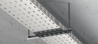 MT-10 montagerail Montagerail voor lichte ophangingen in droge binnenruimtes Toepassingen 1