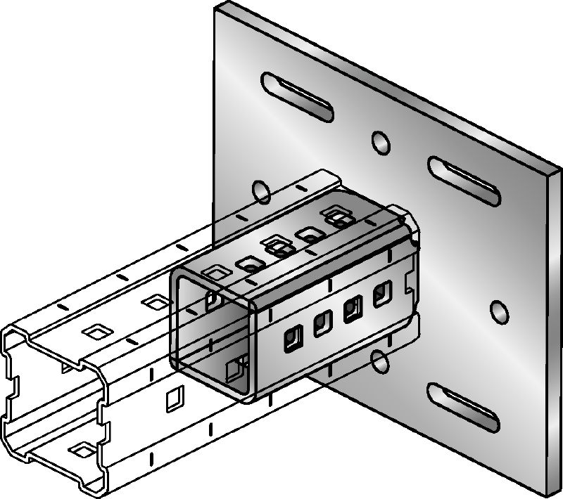 MIC-S verbinder Verbinder om modulaire balken aan stalen balken te bevestigen