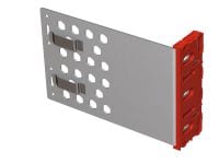 MFT-VSI L brackets Grote roestvast stalen brackets met voorgemonteerde isolator voor het monteren van geventileerde gevels op gebouwen met hoge thermische efficiëntie en vereisten voor brandveiligheid