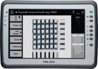 PSA 200-toepassingssoftware App voor visualisatie en analyse van scangegevens van Ferroscan en X-Scan detectiesystemen op de PSA 200 tablet