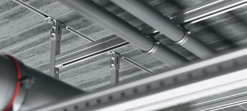 Standaard HAC-V ankerrail Instort ankerrails met verbeterde belastingscapaciteiten meerdere inplantingsdieptes voor energiezuinige bevestiging van vliesgevels Toepassingen 1