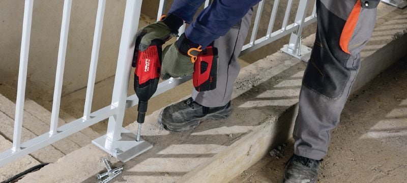 HUS3-H schroefanker Super premium schroefanker voor snelle permanente en tijdelijke bevestigingen in beton (koolstofstaal, zeskantkop) Toepassingen 1