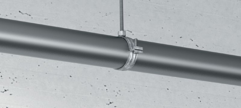 MP-M-F buisklem voor zware toepassingen Thermisch verzinkte (HDG)-buisklem zonder geluidsisolatie voor zware toepassingen Toepassingen 1
