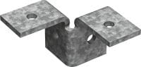 MT-C-T 3D/2 OC verbindingselement Verbindingselement voor de verbinding van rails in een 3D structuur, voor buitengebruik met lage vervuiling