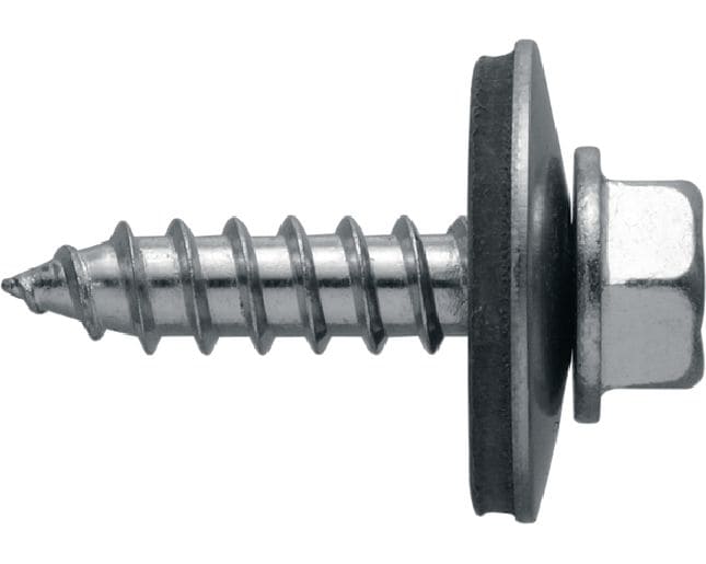 S-MP 73 S zelftappende schroeven Zelftappende schroef (roestvrij staal A2) met een ring van 22 mm voor het bevestigen van dun metaal op metaal of hout