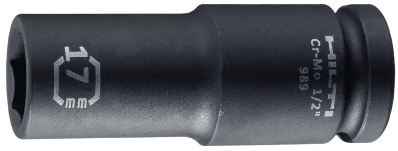 SI-S 1/2 L diepe slagdopsleutel 1/2 lange impact dopsleutel voor aandraaien van bouten en ankers