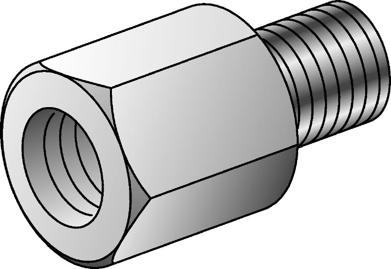 GA draadadapters Verzinkte draadadapters om verschillende interne en externe draaddiameters te verbinden