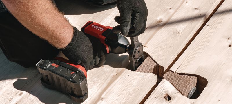 HTC-P2P-aansluiting voor houtpaneel Houtverbindingssysteem voor het uitlijnen en bevestigen van kruislings gelamineerde houten CLT-panelen in massief houten constructies Toepassingen 1