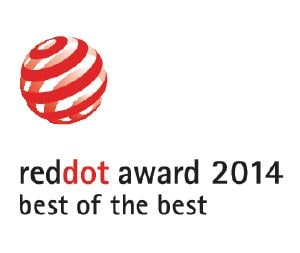                Dit product is bekroond met de "Best of the Best" Red Dot ontwerponderscheiding.            