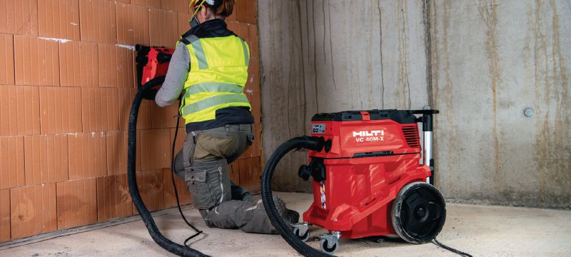 VC 40M-X M-klasse stofafzuiger Krachtige stofafzuiger met groot reservoir en duwbeugel voor aansluiting op elektrisch gereedschap en schoonmaakwerkzaamheden (nat & droog), tank van 30 liter Toepassingen 1
