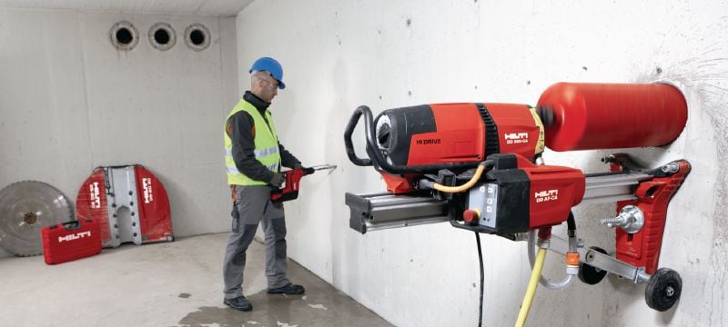 DD 350-CA diamantboormachine Diamantboorsysteem voor zware toepassingen met hoog-frequentiemotor en automaat voor diamantboren met boorkolom van 52 tot 500 mm Toepassingen 1