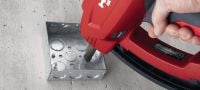 X-GN MX-betonnagels (op strip) Nagels op strip voor bevestiging op beton en andere basismaterialen met de GX 120-gasschiethamer Toepassingen 4