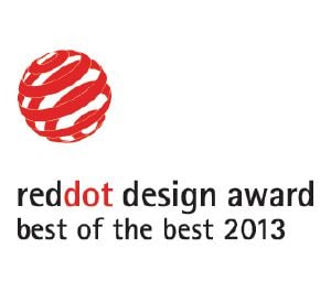                Dit product is bekroond met de "Best of the Best" Red Dot ontwerponderscheiding.            