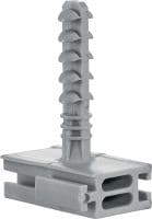 X-EA MX Push-in-anker Kunststof push-in anker voor het bevestigen van kunststof kabel-/leidingclips, klemmen en houder voor samengebundelde kabels bij verankering in beton en metselwerk