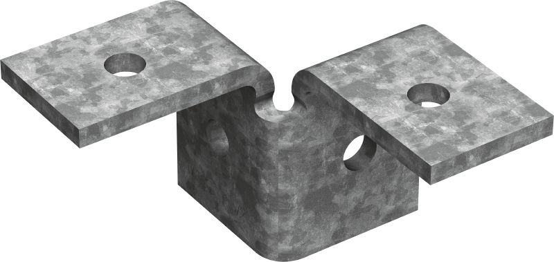 MT-C-T 3D/2 OC verbindingselement Verbindingselement voor de verbinding van rails in een 3D structuur, voor buitengebruik met lage vervuiling