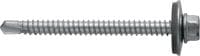 S-MD 63 S zelfborende metalen schroeven Zelfborende schroef (A2 roestvrij staal) met 19 mm sluitring voor middeldikke metaal-op-metaal sluitingen (tot 6 mm)