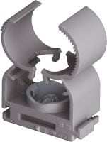 X-FC MX Multi-clip Verstelbare buisklem, geoptimaliseerd voor bevestigen met nagels op strip en compatibel met een breed scala aan bevestigingsmethoden, basismaterialen en buisdiameters