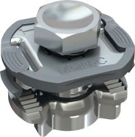 MQN-CP Ultieme verzinkte railverbinder met functie voor vooraf bevestigen voor alle vlinderopeningen - voor hogere productiviteit