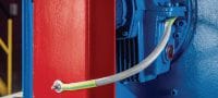 S-BT-EF HC schroefbout Schroefdraadbout (koolstofstaal, metrische schroefdraad) voor elektrische verbindingen op staal in licht corrosieve omgevingen, aanbevolen maximale doorsnede van de verbonden kabel 120 mm² Toepassingen 5