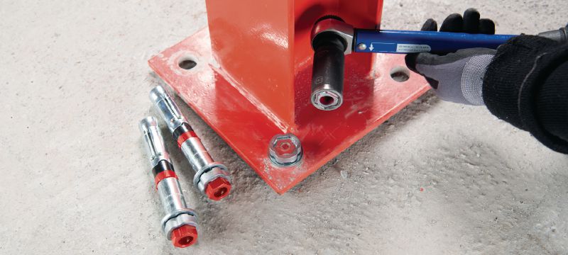 HSL4-B breukkop anker voor zware toepassingen Momentgecontroleerd veiligheidsanker voor ultieme prestaties en zware toepassingen met goedkeuringen voor beton (verzinkt) Toepassingen 1