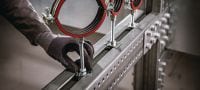 MT-90H OC-naadloos kokerprofiel Stalen kokersectie met montagesleuf voor zwaar gebruik, voor het bouwen van stalen frames en modulaire steunen in matig corrosieve omgevingen Toepassingen 1