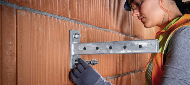 HAS 8.8 HDG meter ankerstang Ankerstang voor injecteerbare hybride/epoxy-verankering in beton en metselwerk Toepassingen 1